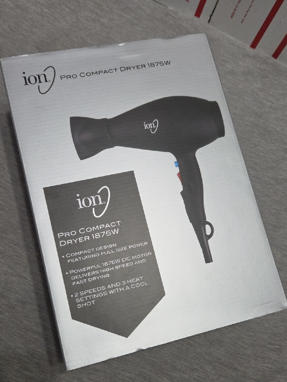 Ion Pro Compact 1875W Hair Blow Dryer w/ Concentrator